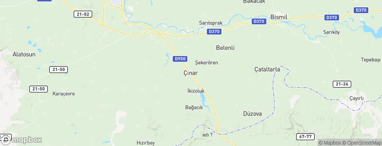Çınar, Turkey Map
