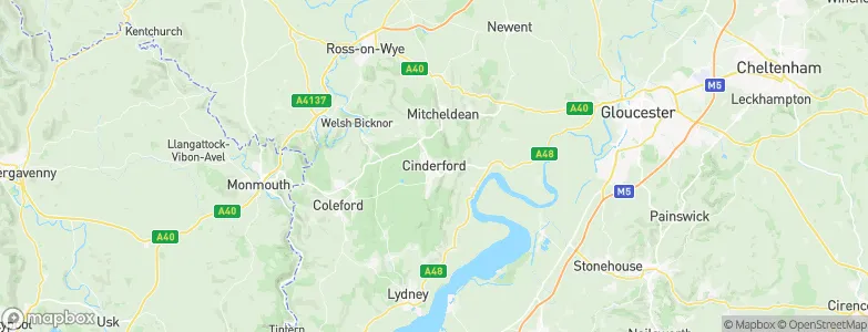 Cinderford, United Kingdom Map