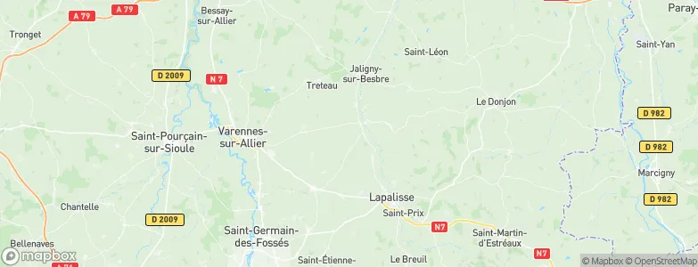 Cindré, France Map