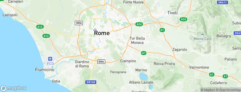 Cinecittà, Italy Map