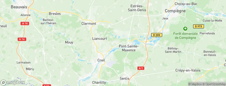 Cinqueux, France Map