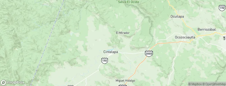 Cintalapa de Figueroa, Mexico Map