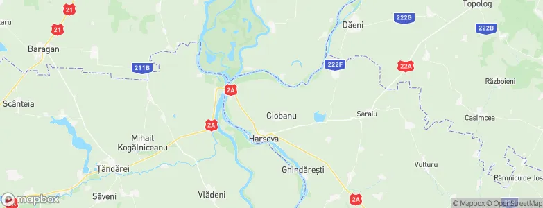 Ciobanu, Romania Map
