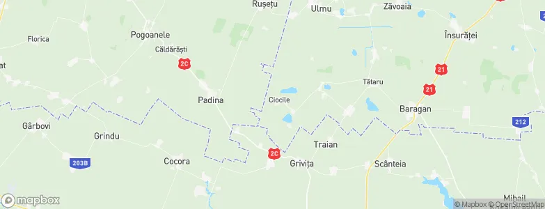 Ciocile, Romania Map
