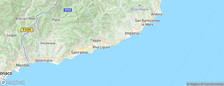 Cipressa, Italy Map
