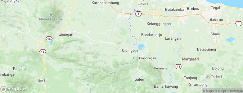Cirangrang, Indonesia Map