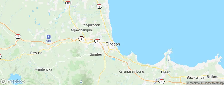 Cirebon, Indonesia Map