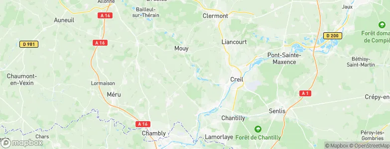 Cires-lès-Mello, France Map
