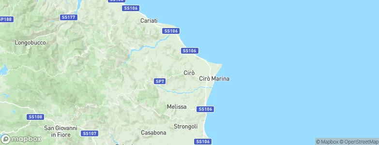Cirò, Italy Map