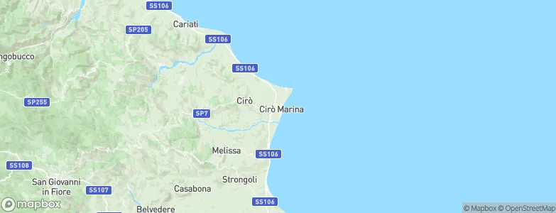 Cirò Marina, Italy Map