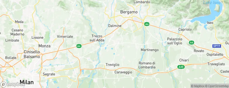 Ciserano, Italy Map