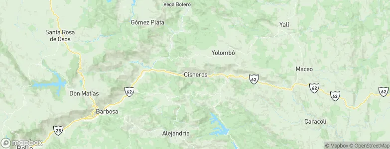 Cisneros, Colombia Map