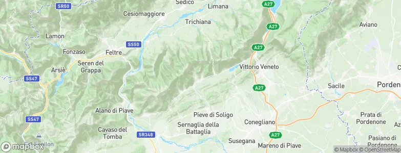Cison di Valmarino, Italy Map