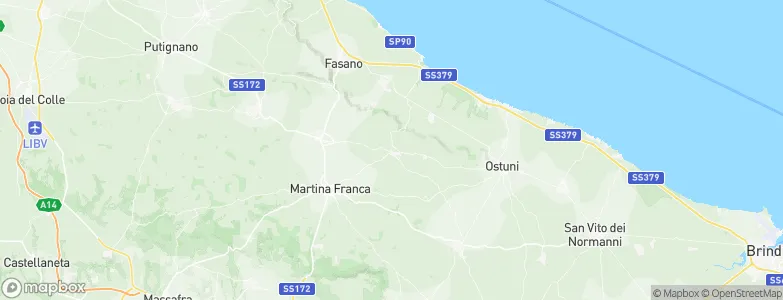 Cisternino, Italy Map