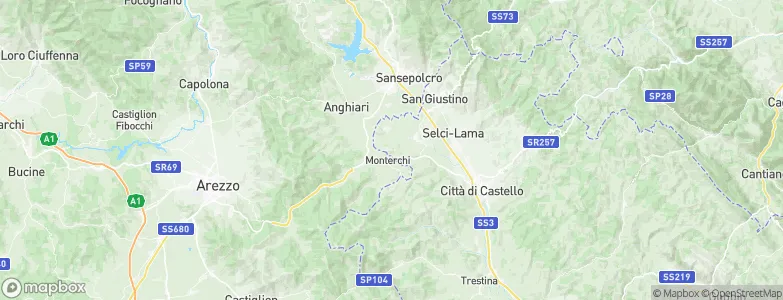 Citerna, Italy Map