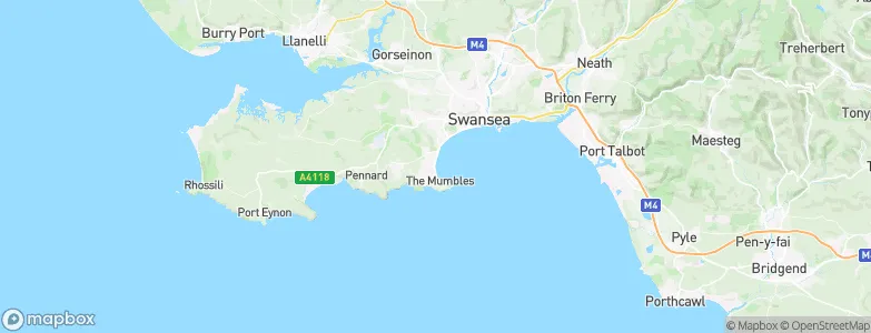 City and County of Swansea, United Kingdom Map