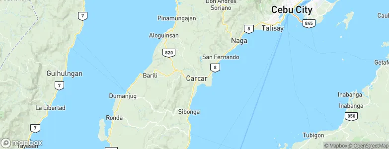 City of Carcar, Philippines Map