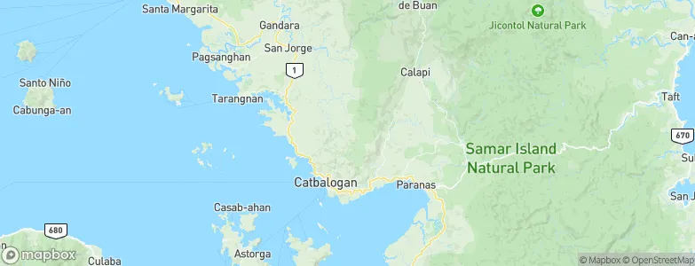 City of Catbalogan, Philippines Map