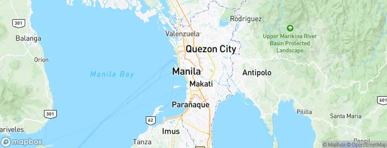 City of Manila, Philippines Map
