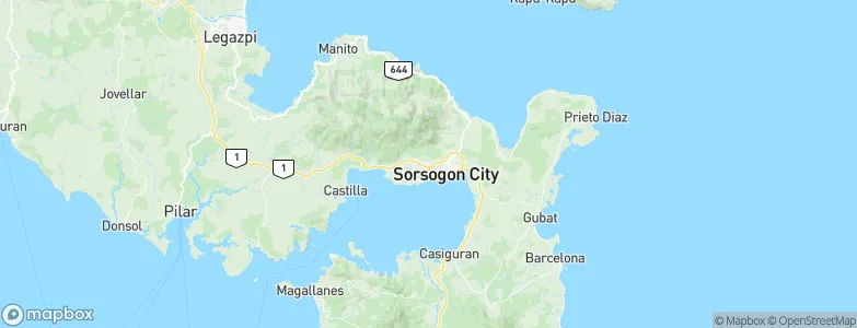 City of Sorsogon, Philippines Map