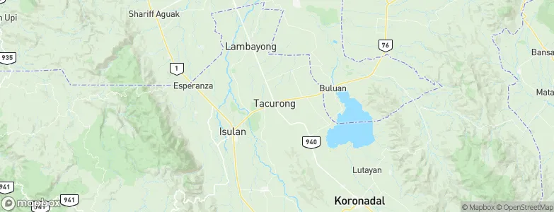 City of Tacurong, Philippines Map