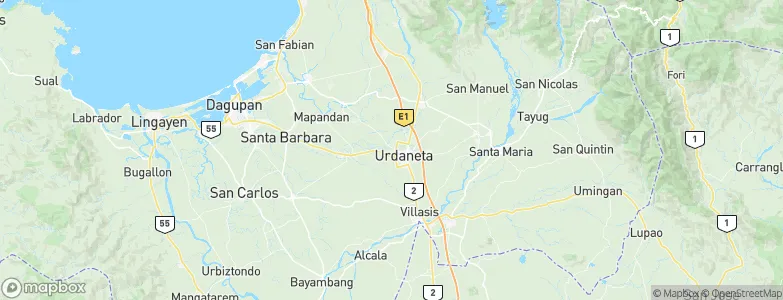 City of Urdaneta, Philippines Map