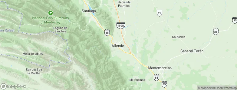 Ciudad de Allende, Mexico Map