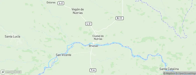 Ciudad De Nutrias, Venezuela Map