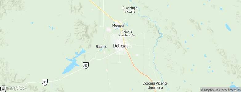 Ciudad Delicias, Mexico Map