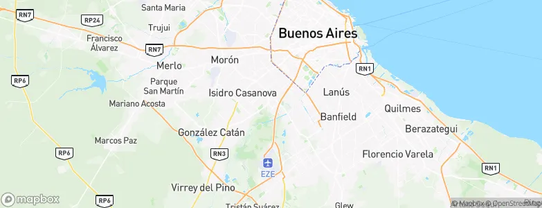 Ciudad Evita, Argentina Map
