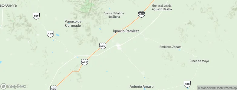 Ciudad Guadalupe Victoria, Mexico Map