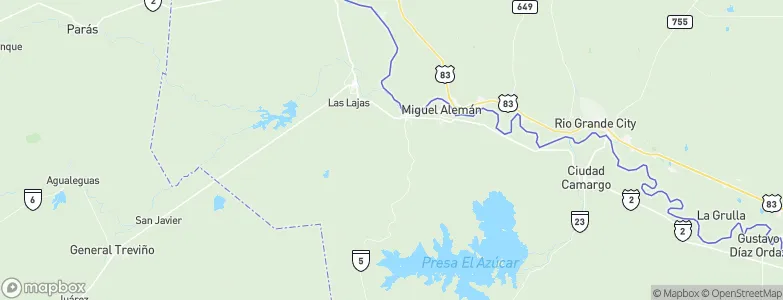 Ciudad Miguel Alemán, Mexico Map