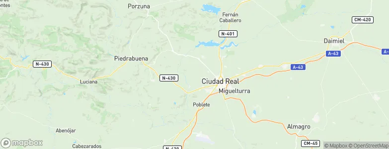 Ciudad Real, Spain Map