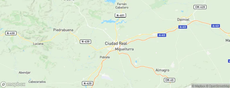 Ciudad Real, Spain Map