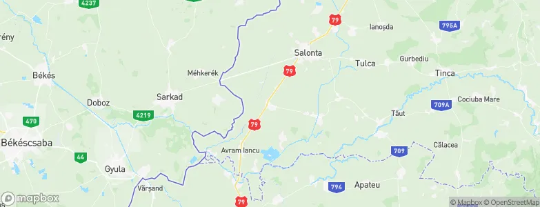 Ciumeghiu, Romania Map