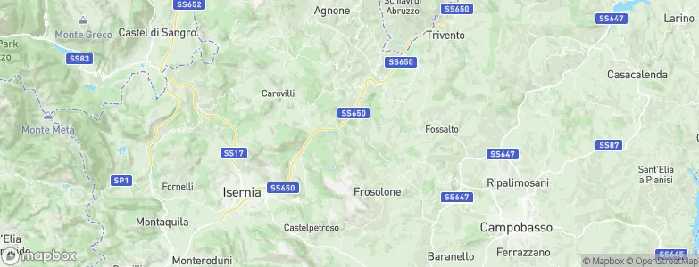 Civitanova del Sannio, Italy Map