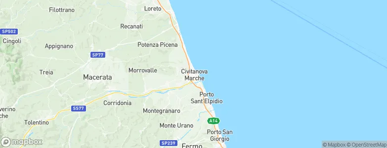 Civitanova Marche, Italy Map