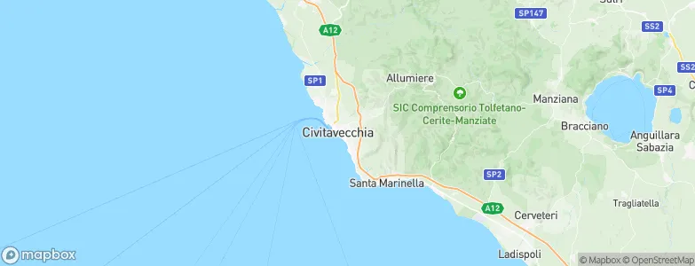 Civitavecchia, Italy Map