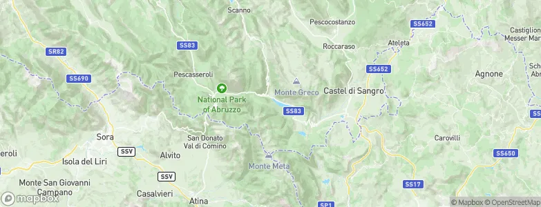 Civitella Alfedena, Italy Map