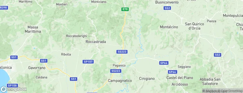 Civitella Paganico, Italy Map