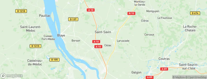 Civrac-de-Blaye, France Map
