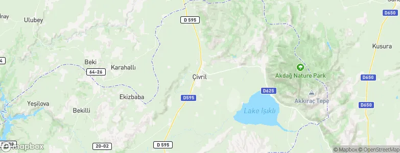 Çivril, Turkey Map
