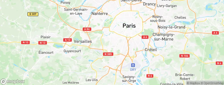 Clamart, France Map