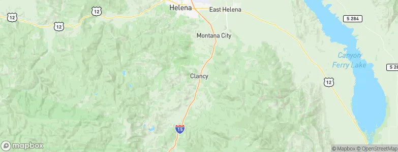 Clancy, United States Map