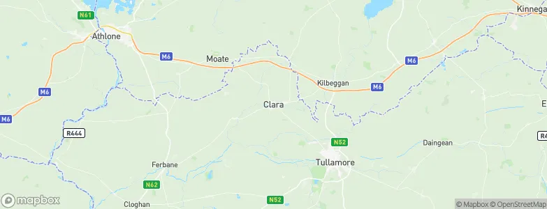Clara, Ireland Map
