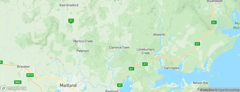 Clarence Town, Australia Map