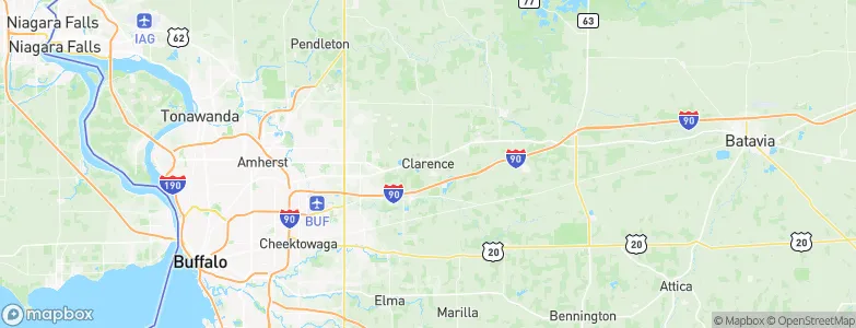 Clarence, United States Map