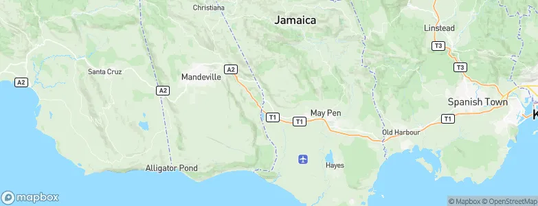 Clarendon Park, Jamaica Map