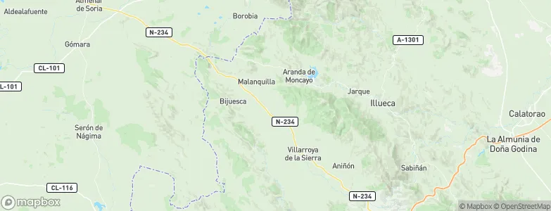 Clarés de Ribota, Spain Map