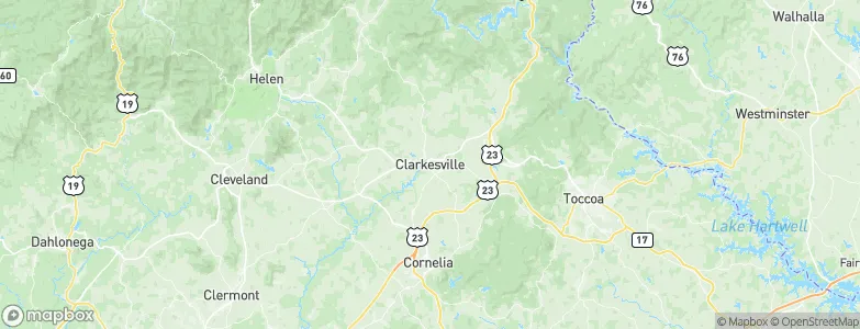 Clarkesville, United States Map